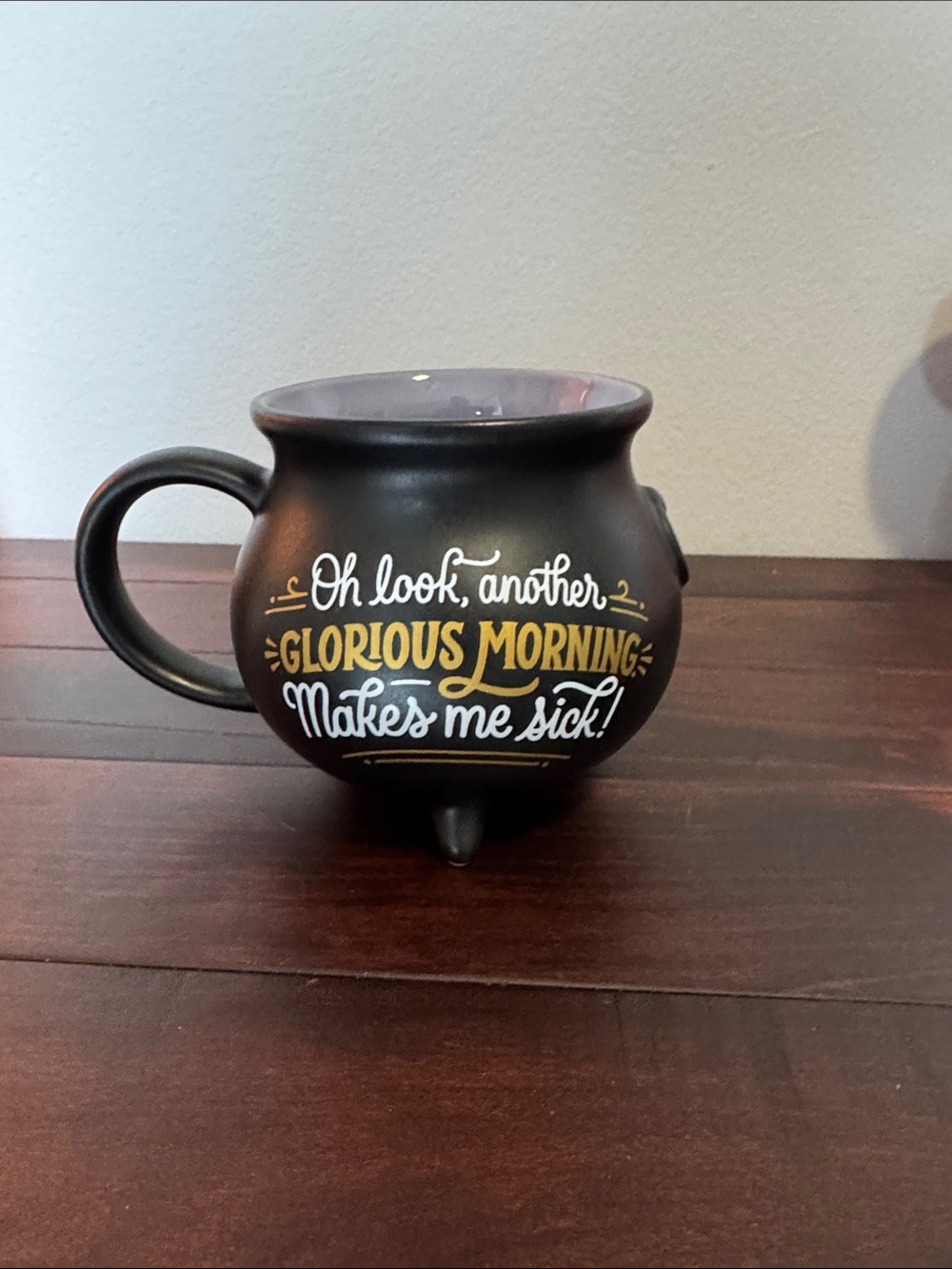 Hallmark Black and Gold 'Glorious Morning' Ceramic Mug Disney Hocus Pocus